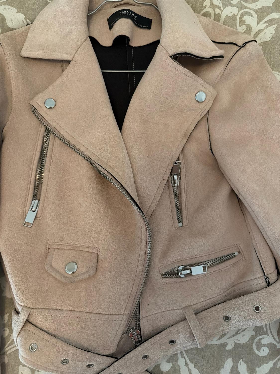 FAUX SUEDE BIKER JACKET - Image 3
