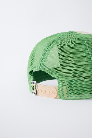 BASEBALLCAP MIT NETZSTOFF – MINECRAFT © MOJANG AB. ™ - Grün von Zara