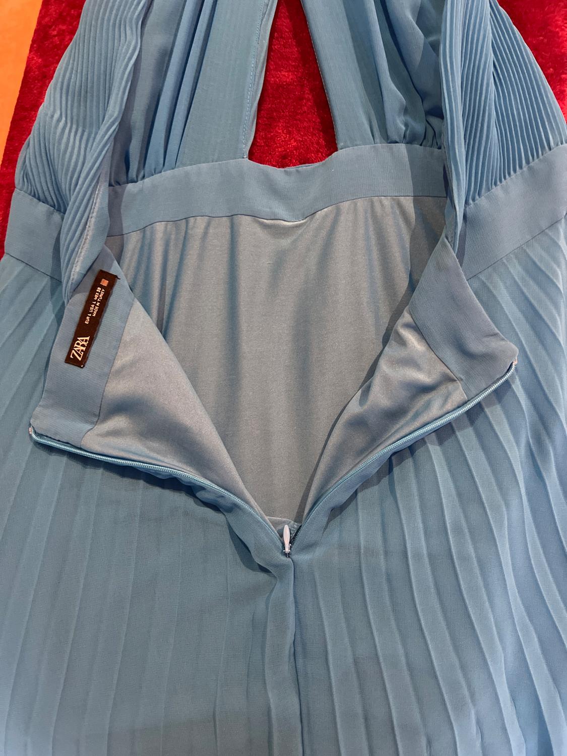 PLEATED CAMISOLE DRESS - Image 7