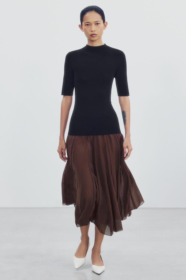ZW COLLECTION FLOWING COMBINED SKIRT
