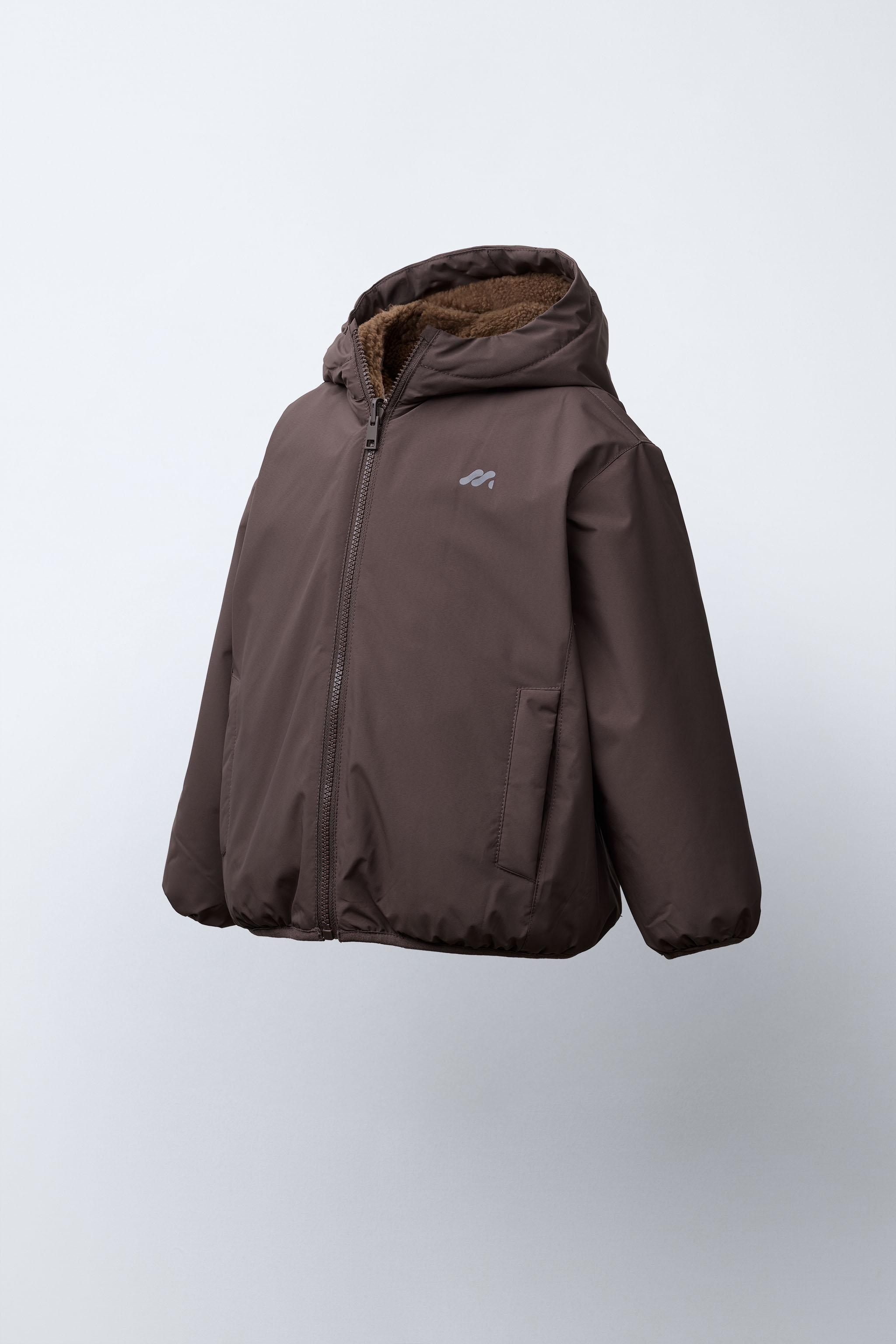 REVERSIBLE WATER REPELLENT LOGO JACKET - Khaki | ZARA United States