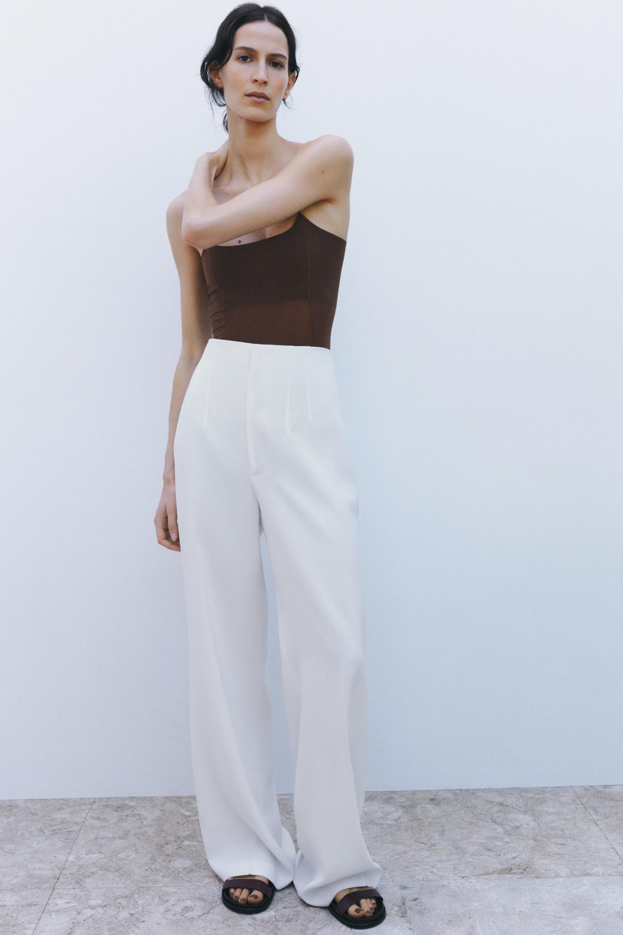 ZW COLLECTION ダーツパンツ - エクリュ | ZARA Japan / 日本