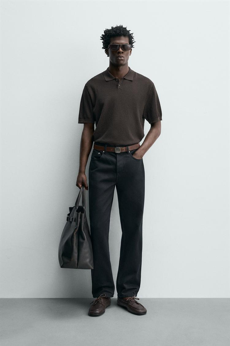 REGULAR FIT DOKULU POLO