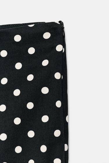 PANTALON CAPRI À POIS - Noir / Blanc de Zara - Image 6
