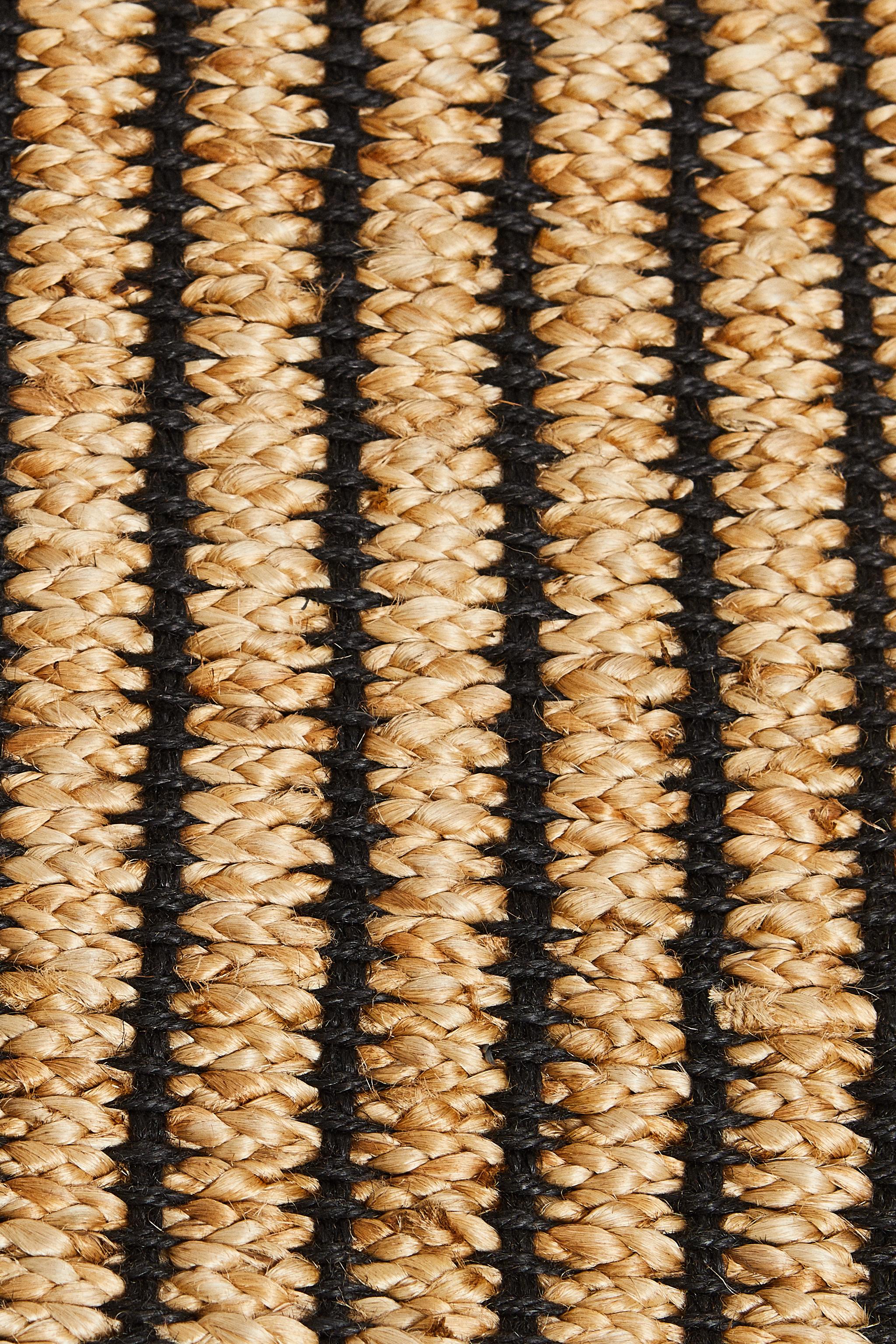JUTE CARPET RUNNER — Black (alternate view)