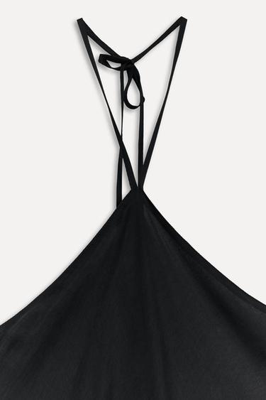 FLOWING CUPRO TOP - 50TH ANNIVERSARY - Black by Zara - Image 4