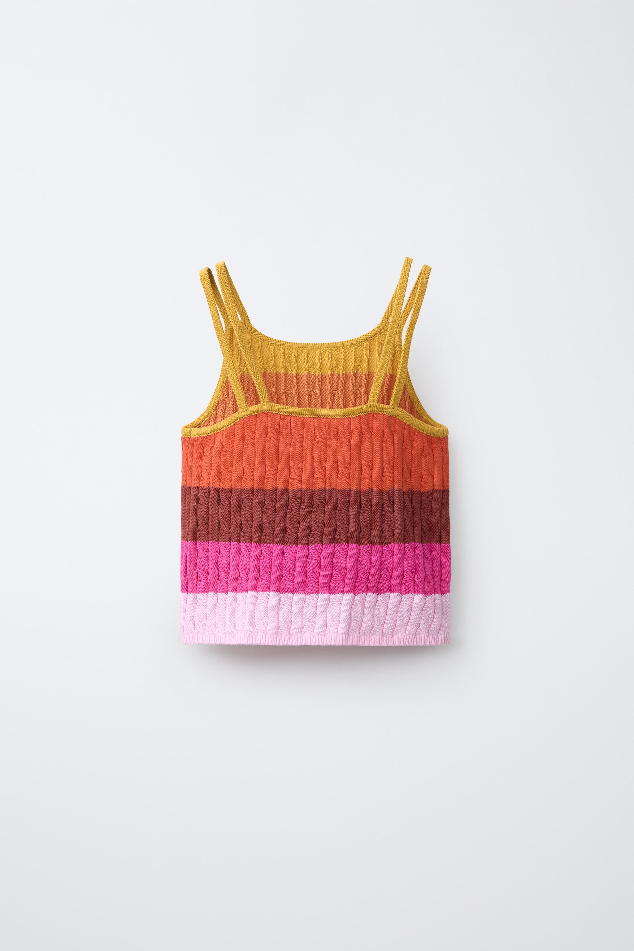 CABLE KNIT TOP - Multicolored | ZARA United States