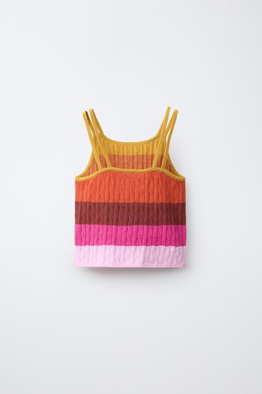 CABLE-KNIT TOP - Multicoloured by Zara - Image 1