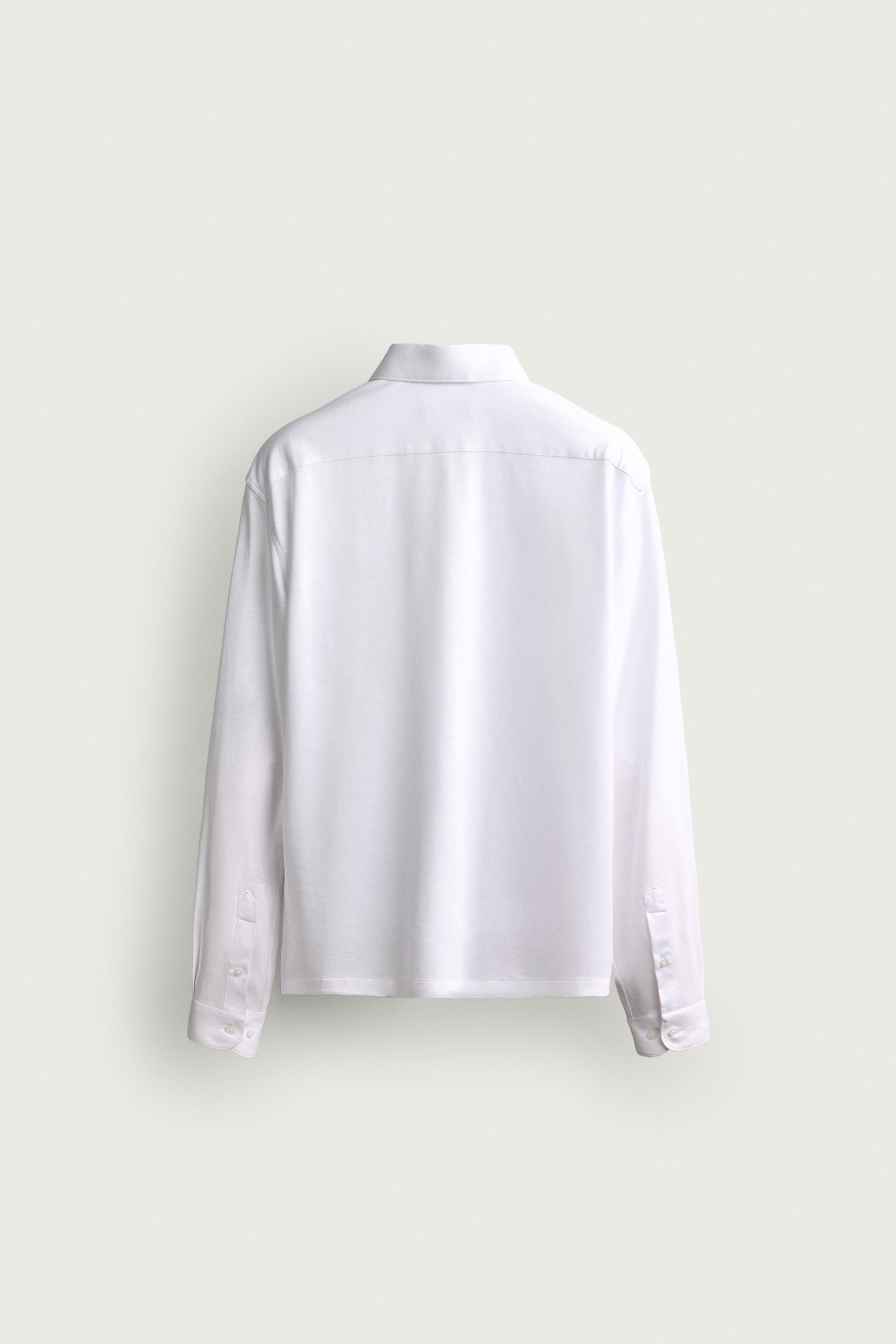 Мужские рубашки Zara SOFT REGULAR FIT POLO SHIRT — фото 8