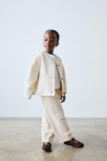 WAFFLE JACKET - Ecru by Zara