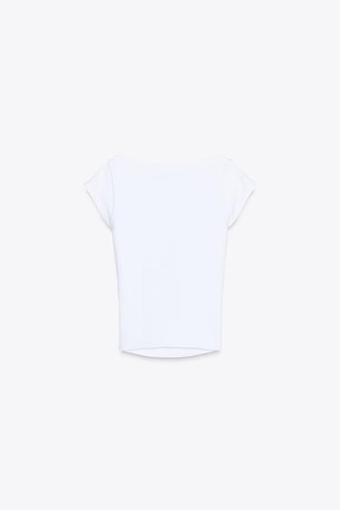 BOATNECK TOP - White by Zara - Image 5