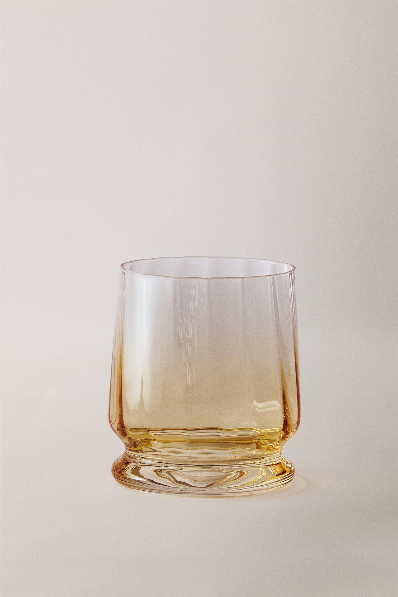 STRIPED TUMBLER — Yellow