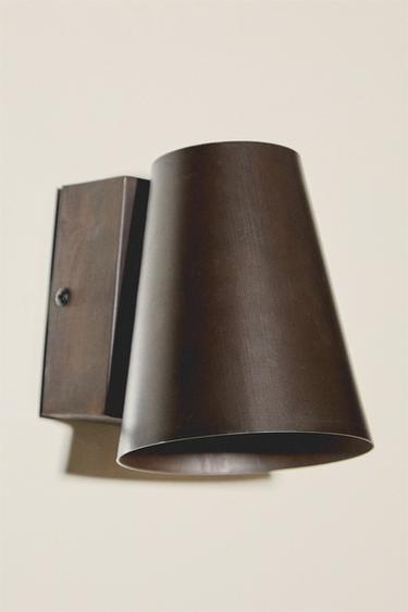 LAMP | RUSTIC METAL WALL LIGHT FIXTURE - Rust by Zara