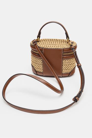 WOVEN VANITY BAG - Light beige by Zara