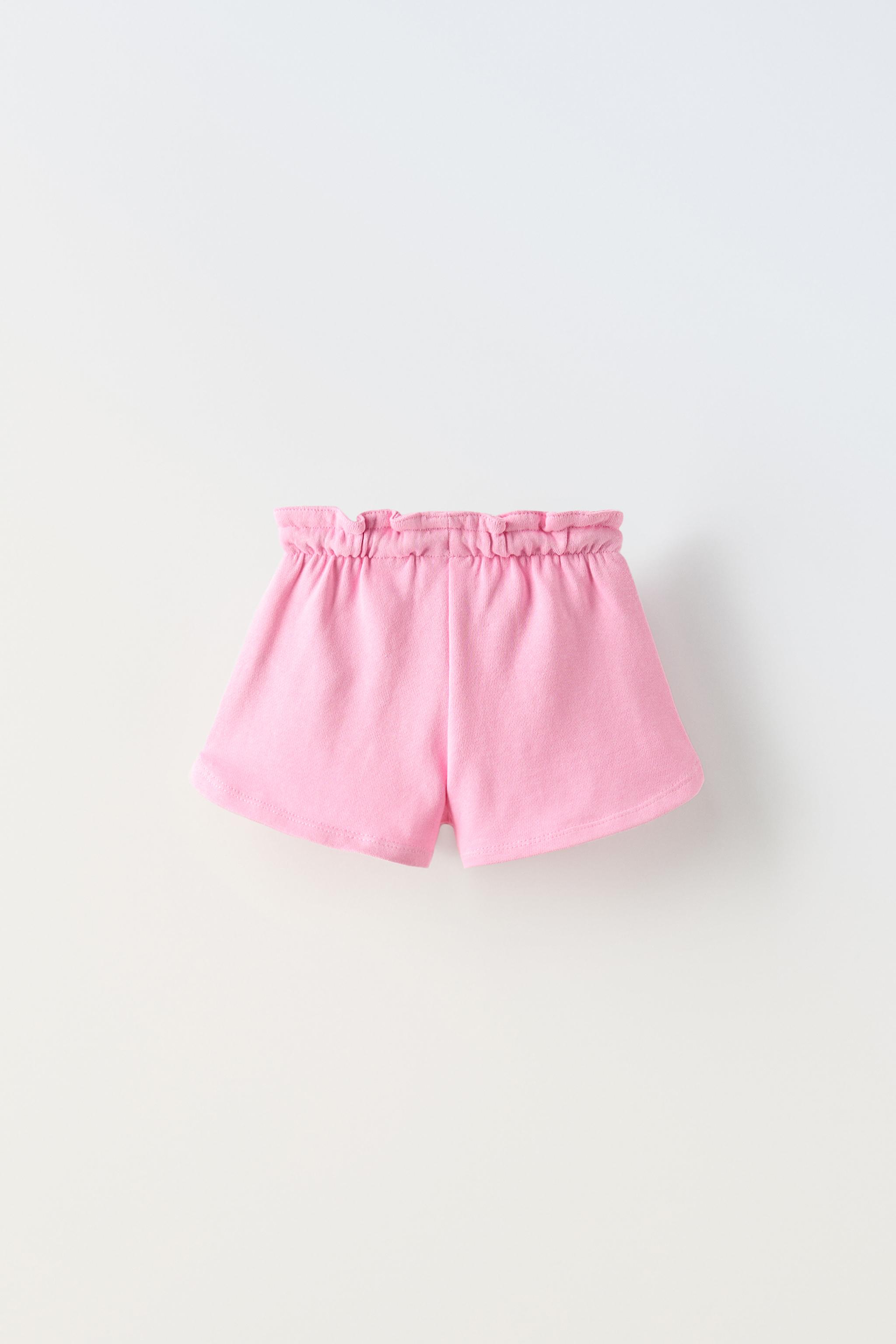 Pink shorts zara online