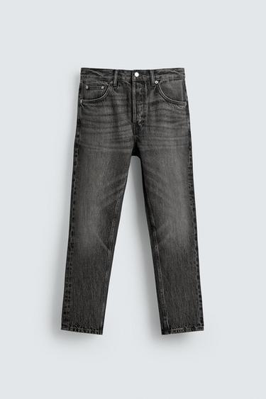 SLIM CROPPED FIT JEANS - Grey by Zara