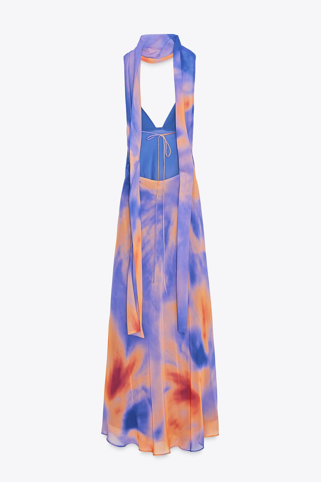 FOULARD PRINT LONG DRESS