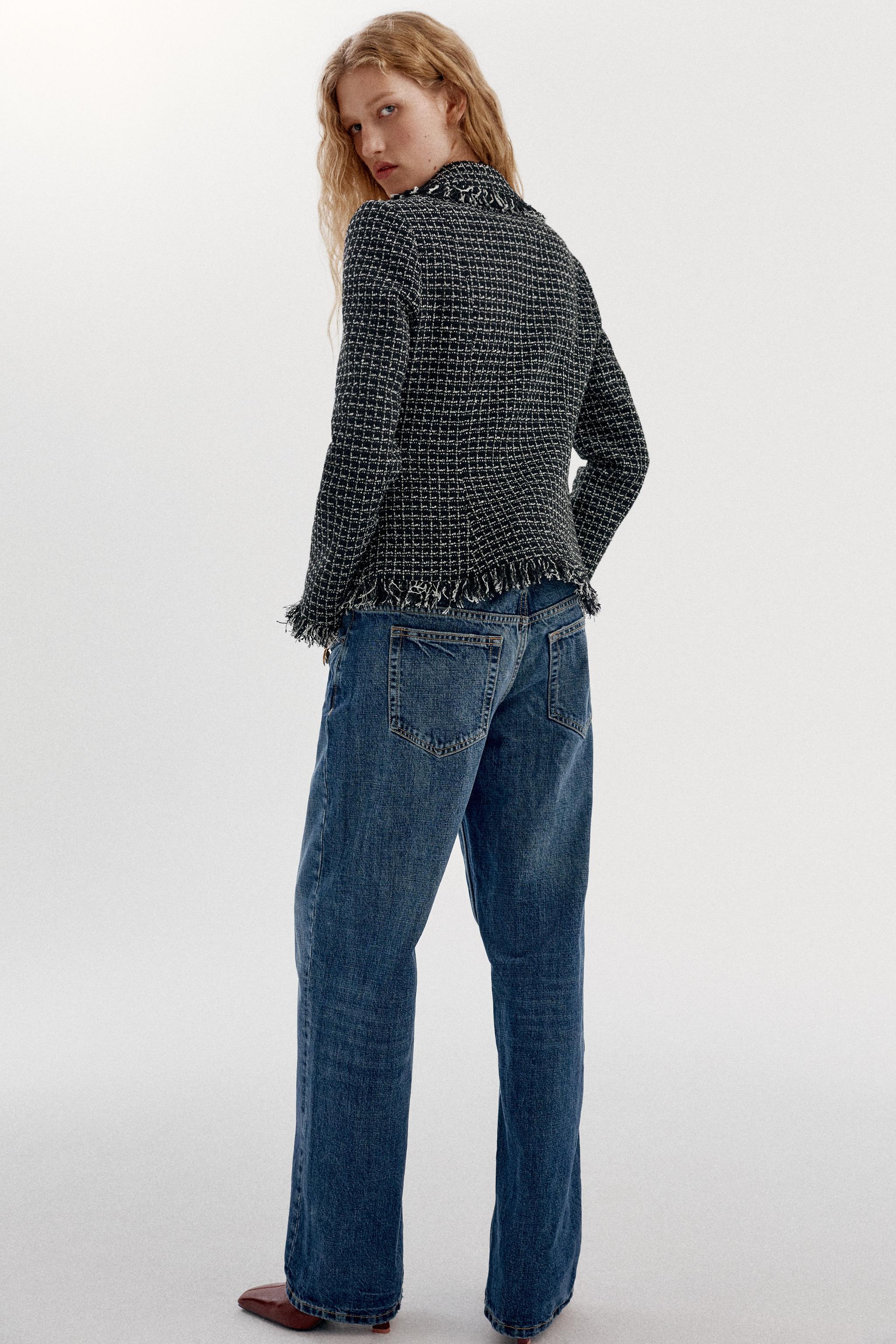 STRUCTURED FRAYED BLAZER