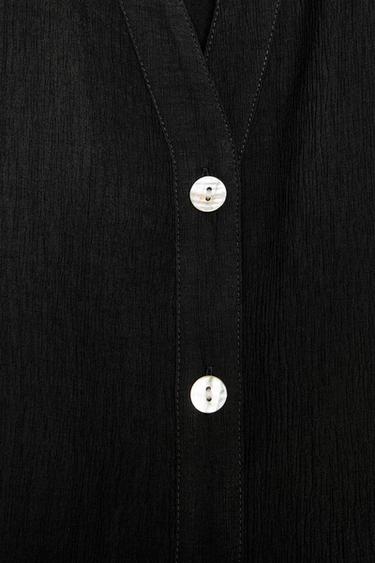 SHORT SLEEVE SHIRT - Black by Zara