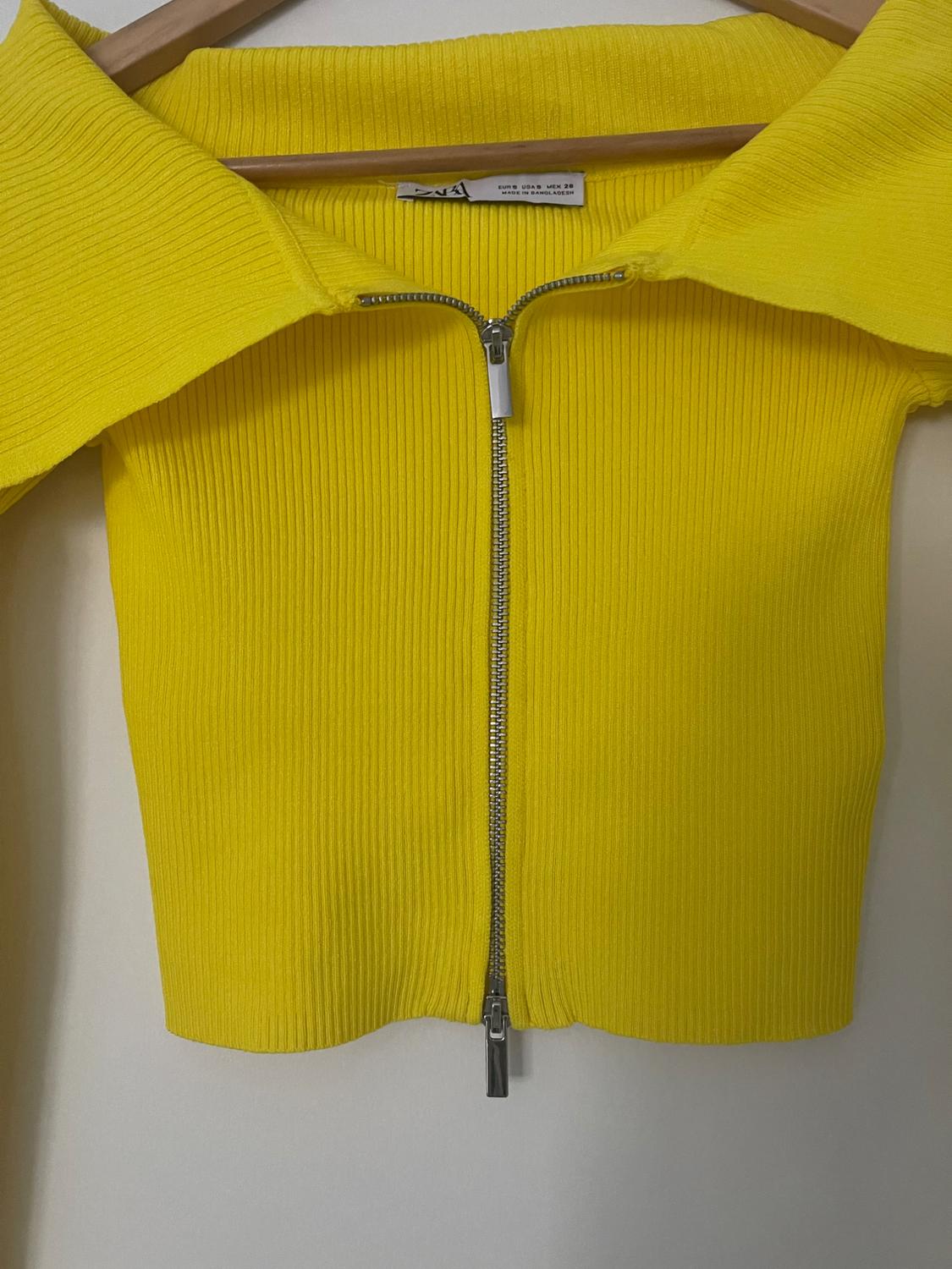 PLAIN KNIT OFF-THE-SHOULDER CARDIGAN - Image 3