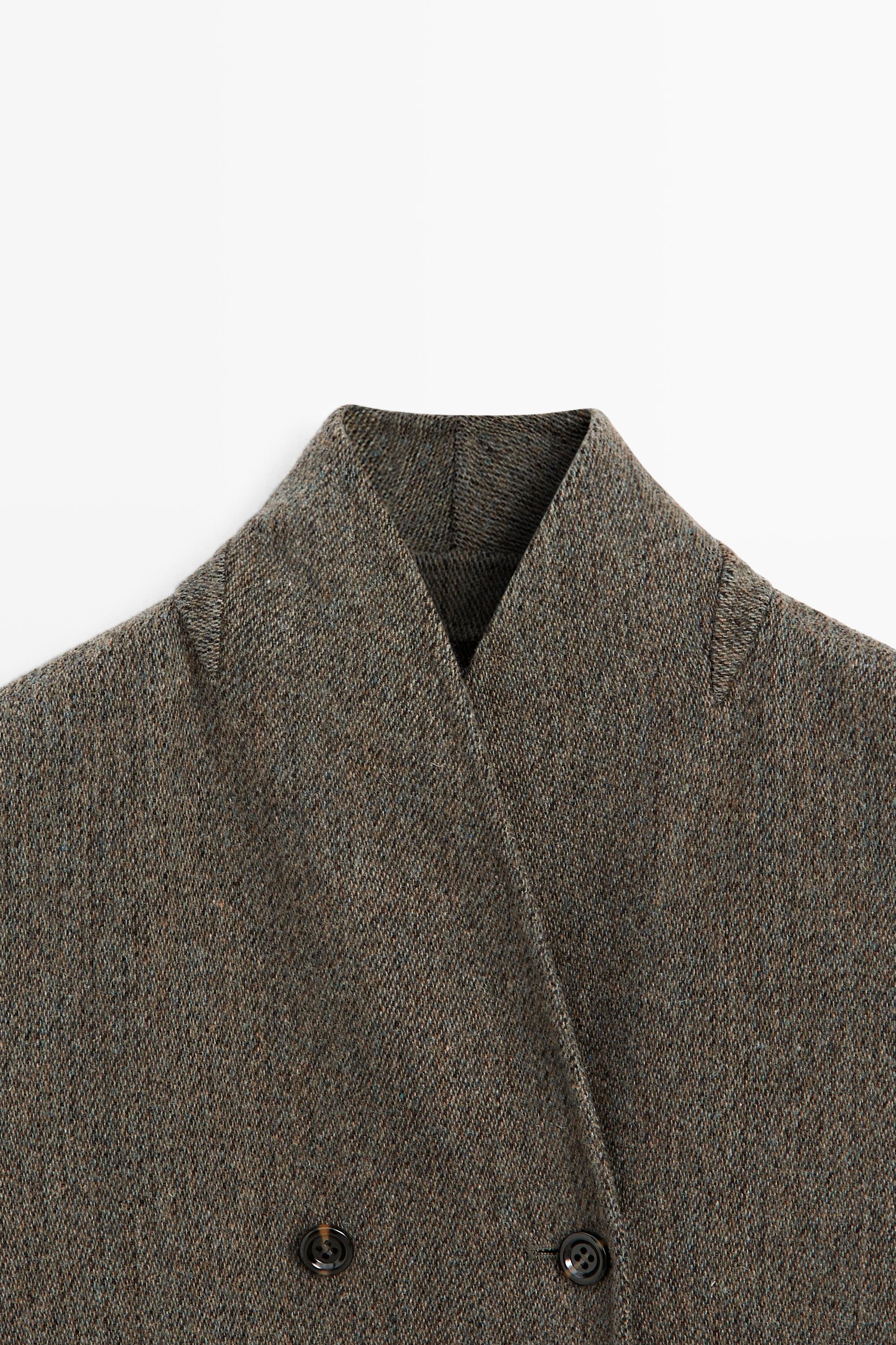 Manteau mi-long croisé à boutons