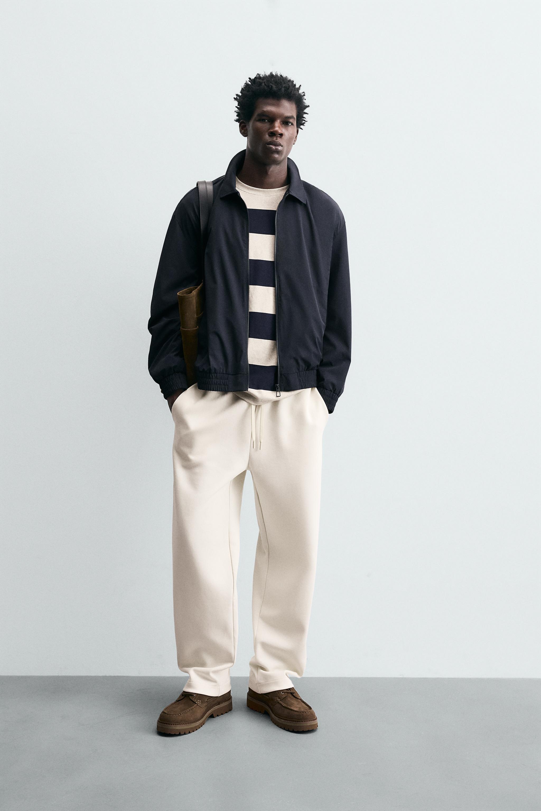 TECHNICAL BOMBER JACKET - Navy blue | ZARA South Africa