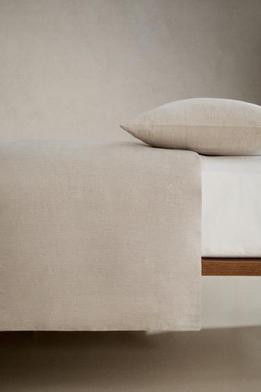 HOUSSE DE COUETTE LIN - Beige clair de Zara - Image 2