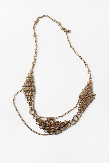 RHOMBUS METAL BELT - Golden by Zara