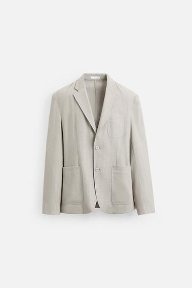 RELAXED FIT BLAZER - Grey by Zara - Image 6