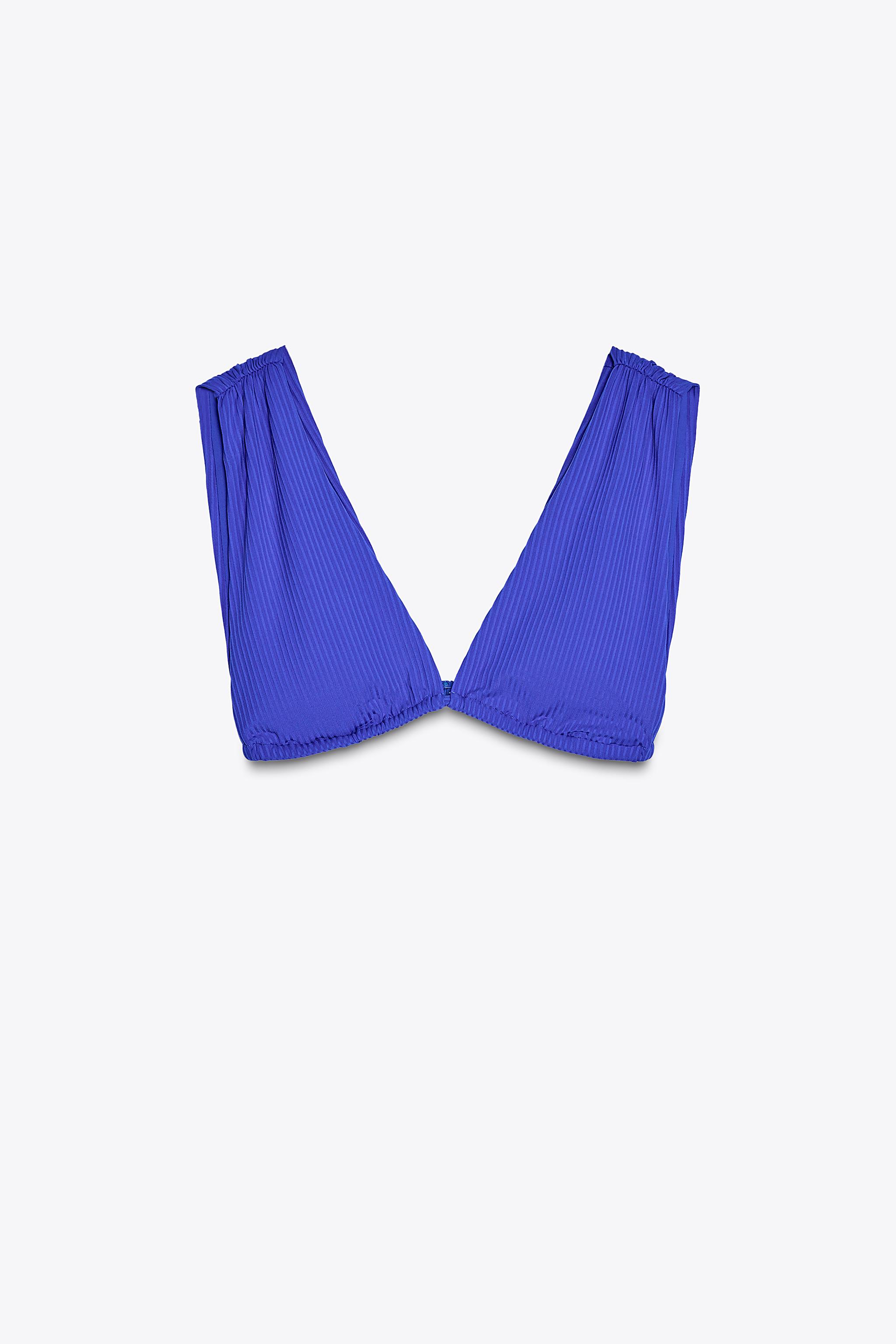 ZARA リブ編み幅広ストラップ付きビキニトップ 0167/057 00167057420-a5.jpg?ts=