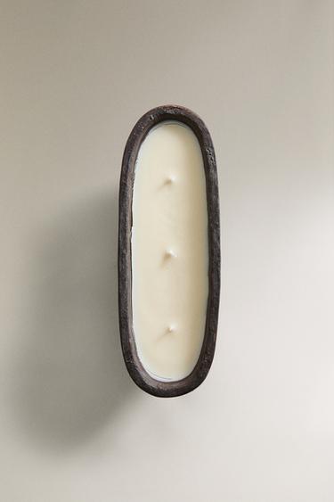 (600 G) BOUGIE PARFUMÉE LEATHER AMBER - Noir de Zara - Image 4