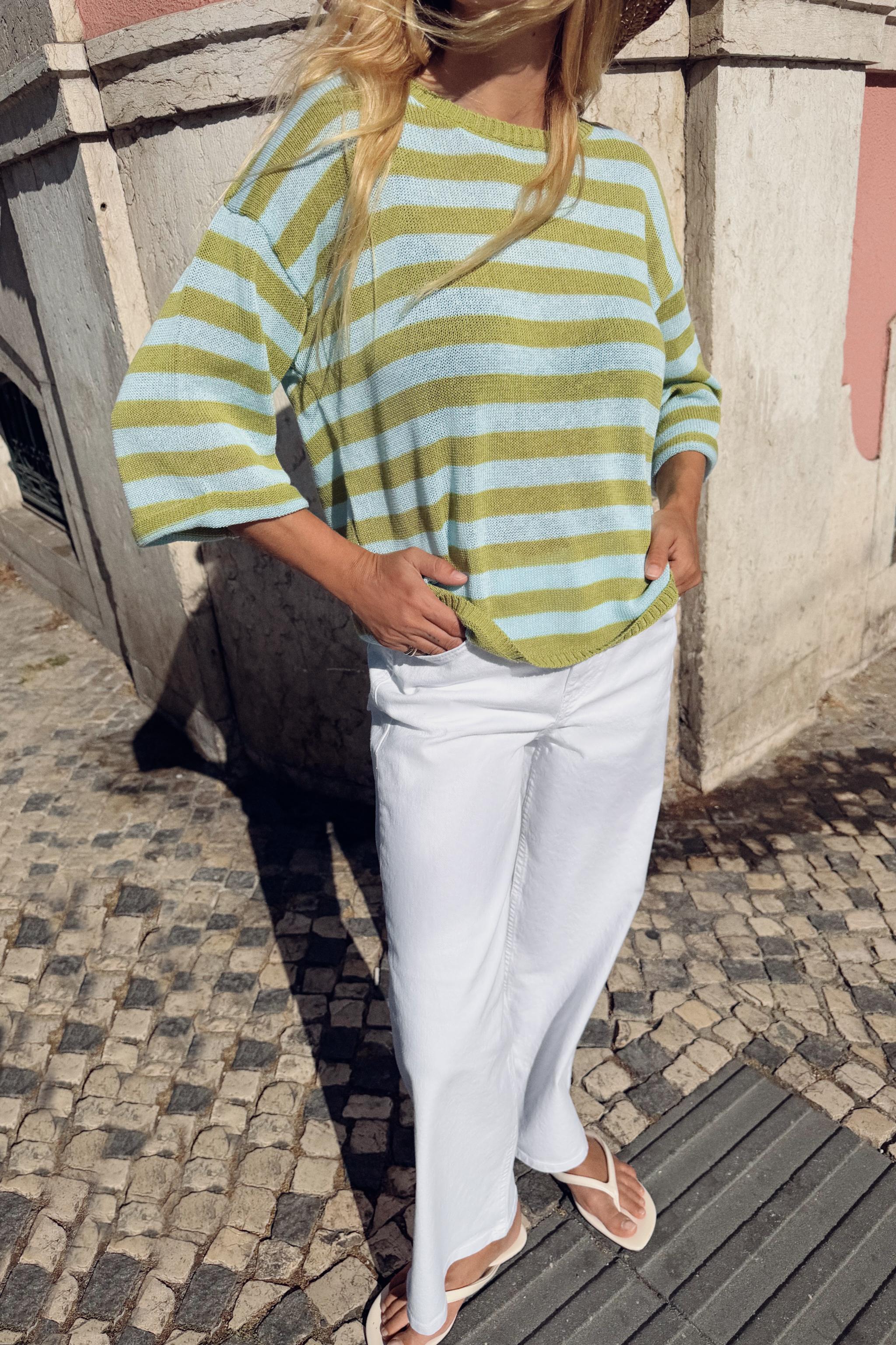 STRIPED KNIT JUMPER