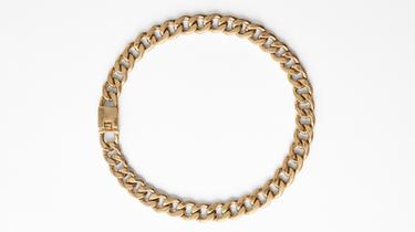 METALLIC CHAIN NECKLACE — Golden 1