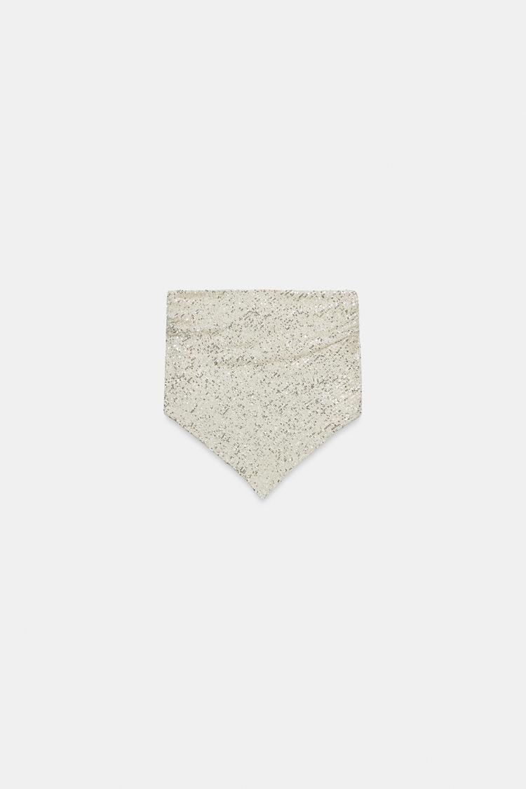 Top bandeau con lentejuelas 5