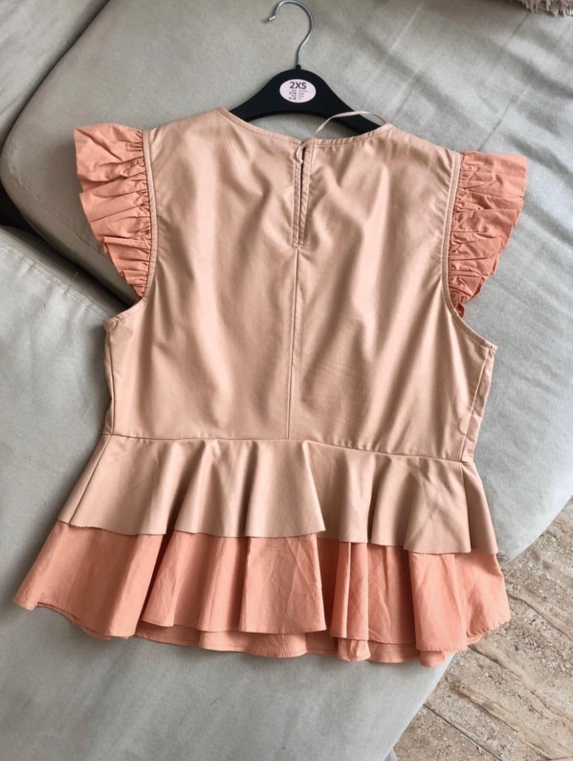 MATCHING FAUX LEATHER BLOUSE - Image 2