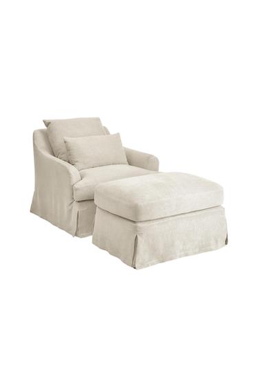 FOOTSTOOL 01 - Light beige by Zara