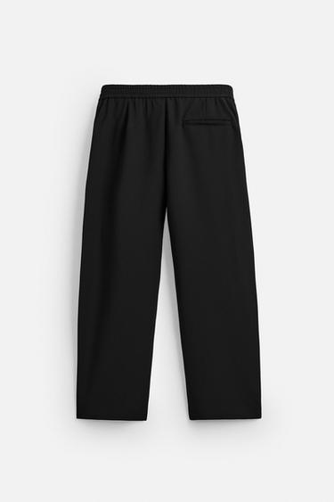 REGULAR FIT TROUSERS - Black by Zara - Image 7