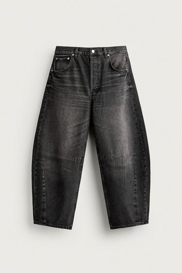 JEANS BARREL FIT - Carbón de Zara - Imagen 0