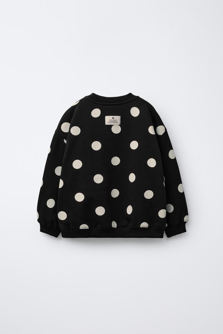 POLKA DOT SWEATSHIRT