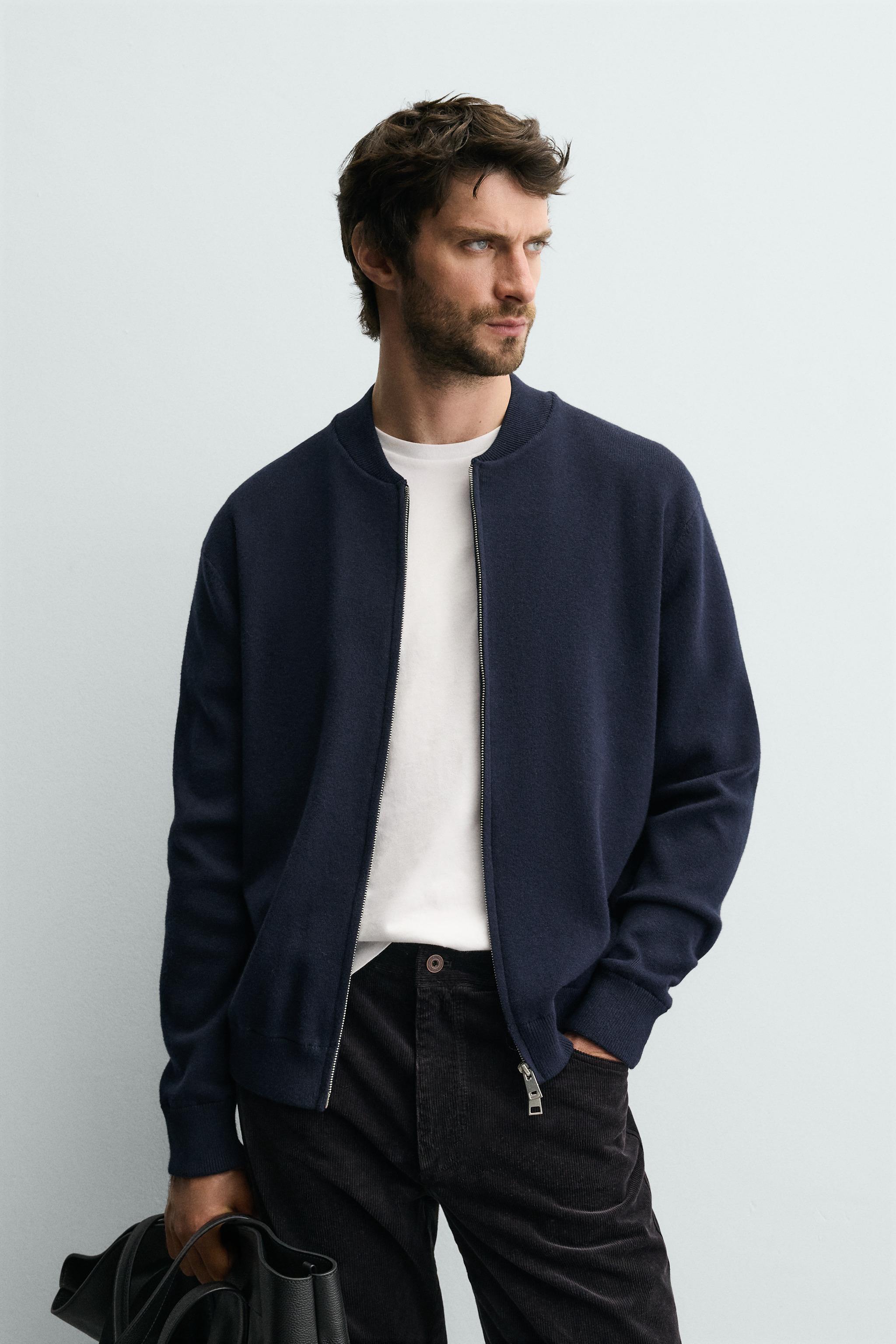 COTTON BLEND KNIT JACKET