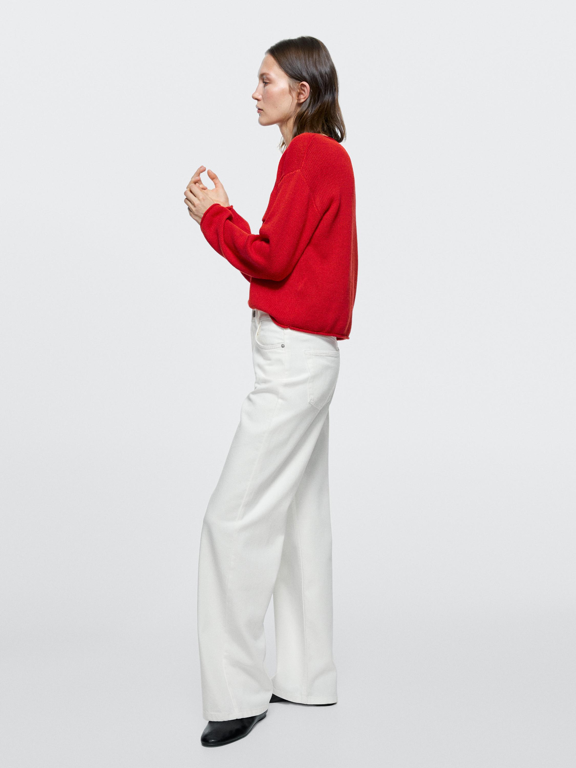 High-waist wide-leg jeans