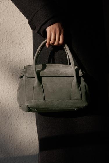 미니 시티 레더 백 - Zara 그레이