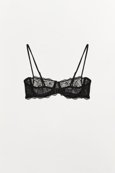 UNDERWIRED LACE BRA - Black by Zara - Image 3