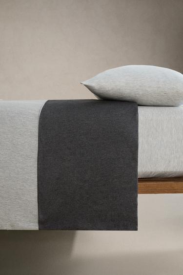 COTTON JERSEY MODAL DUVET COVER (140GxM²) - Grey by Zara - Image 2