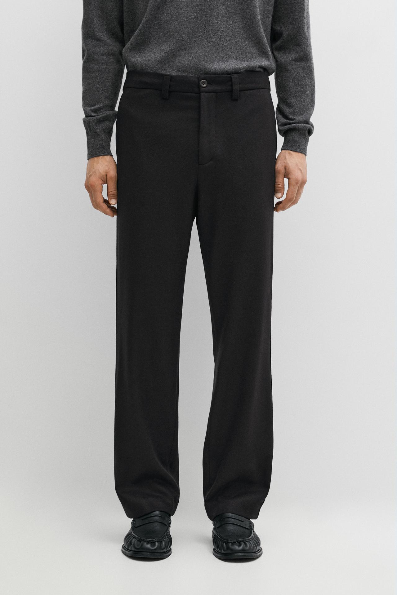100% wool suit pants — Navy blue