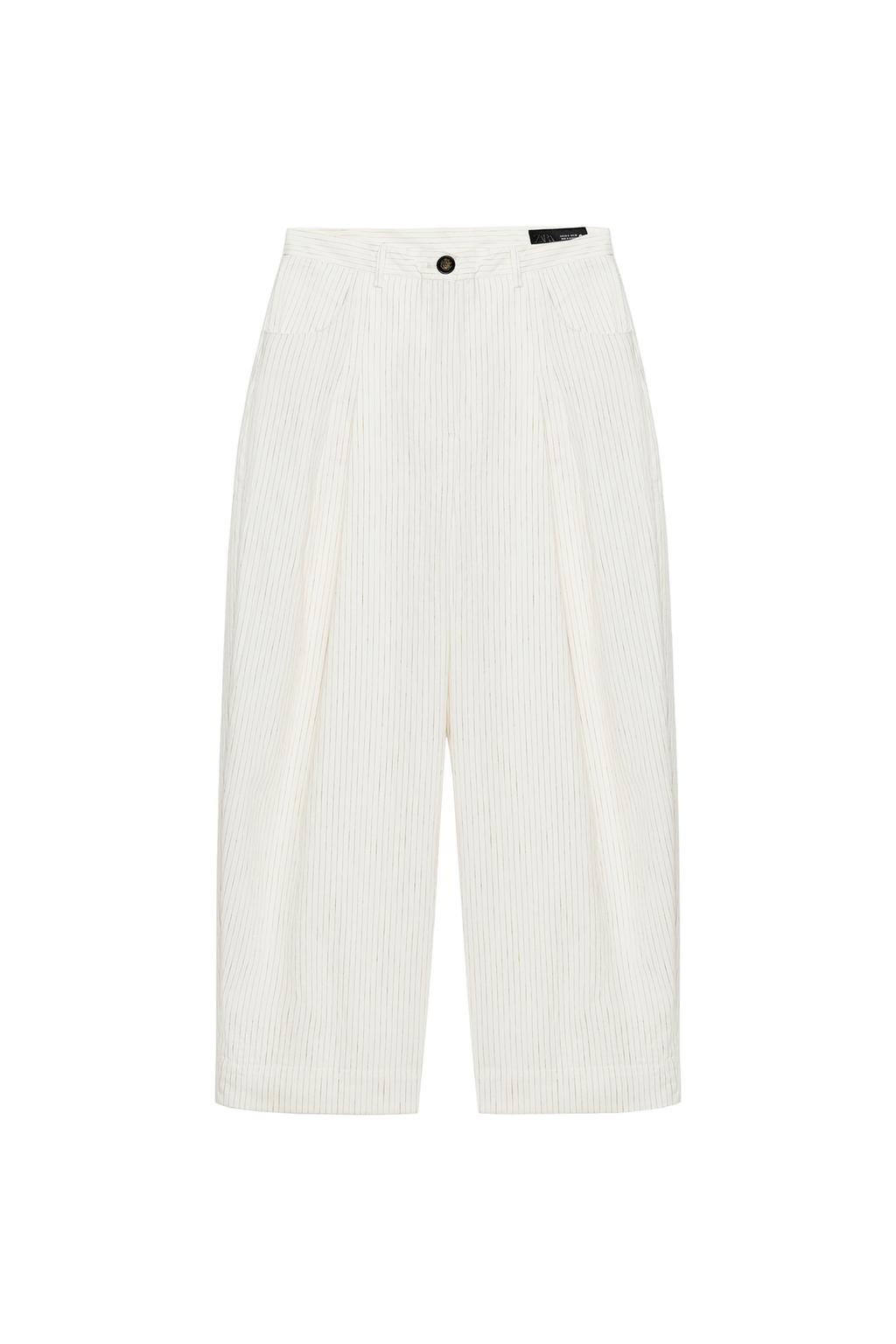 ZW COLLECTION STRIPED BARREL PANTS - image 3