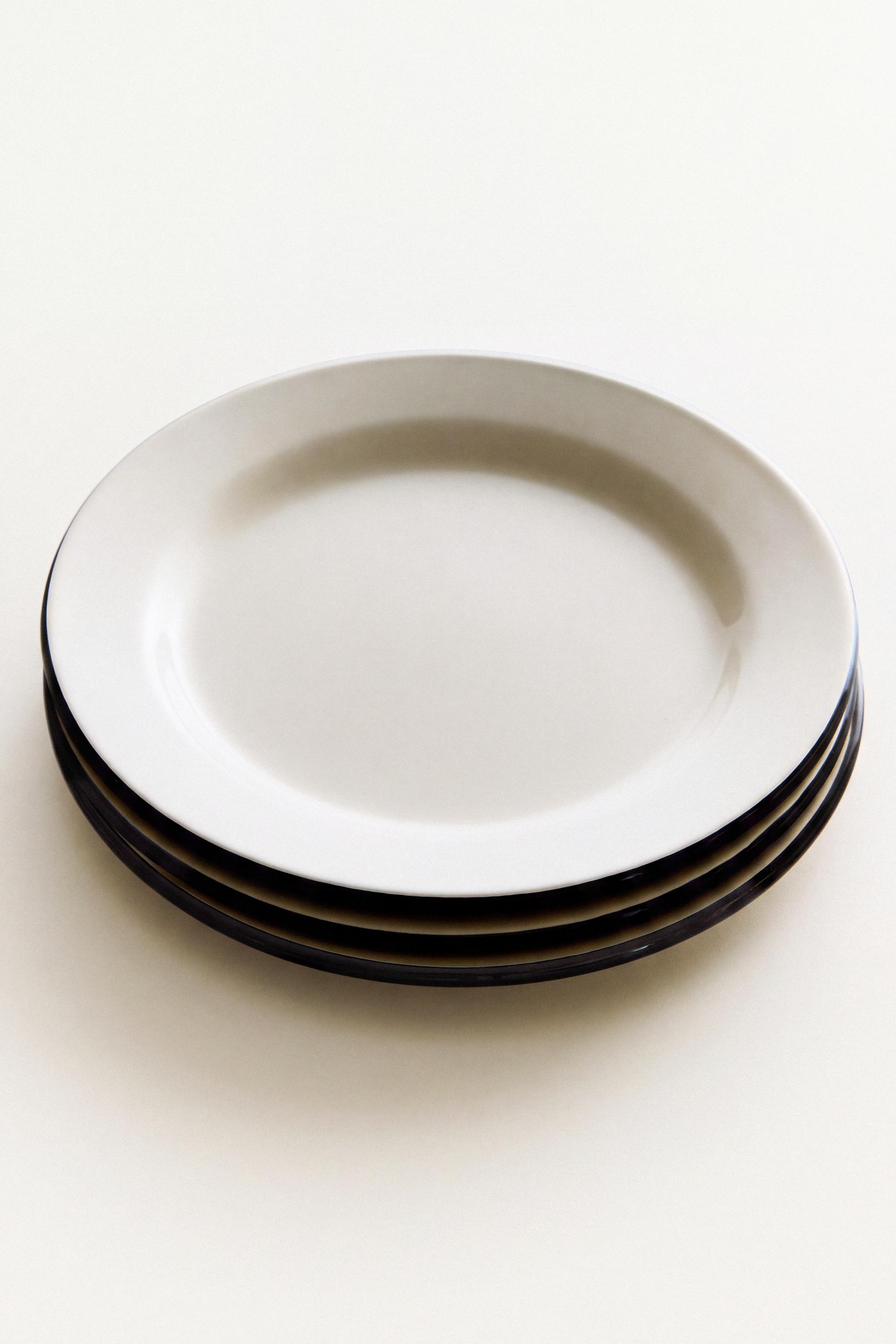 IRON DESSERT PLATE WITH RIM — Cream