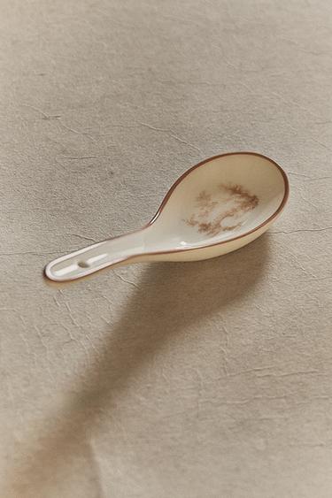 CUILLÈRE SOUPÈRE EN PORCELAINE DESIGN - Rose / Blanc de Zara - Image 4