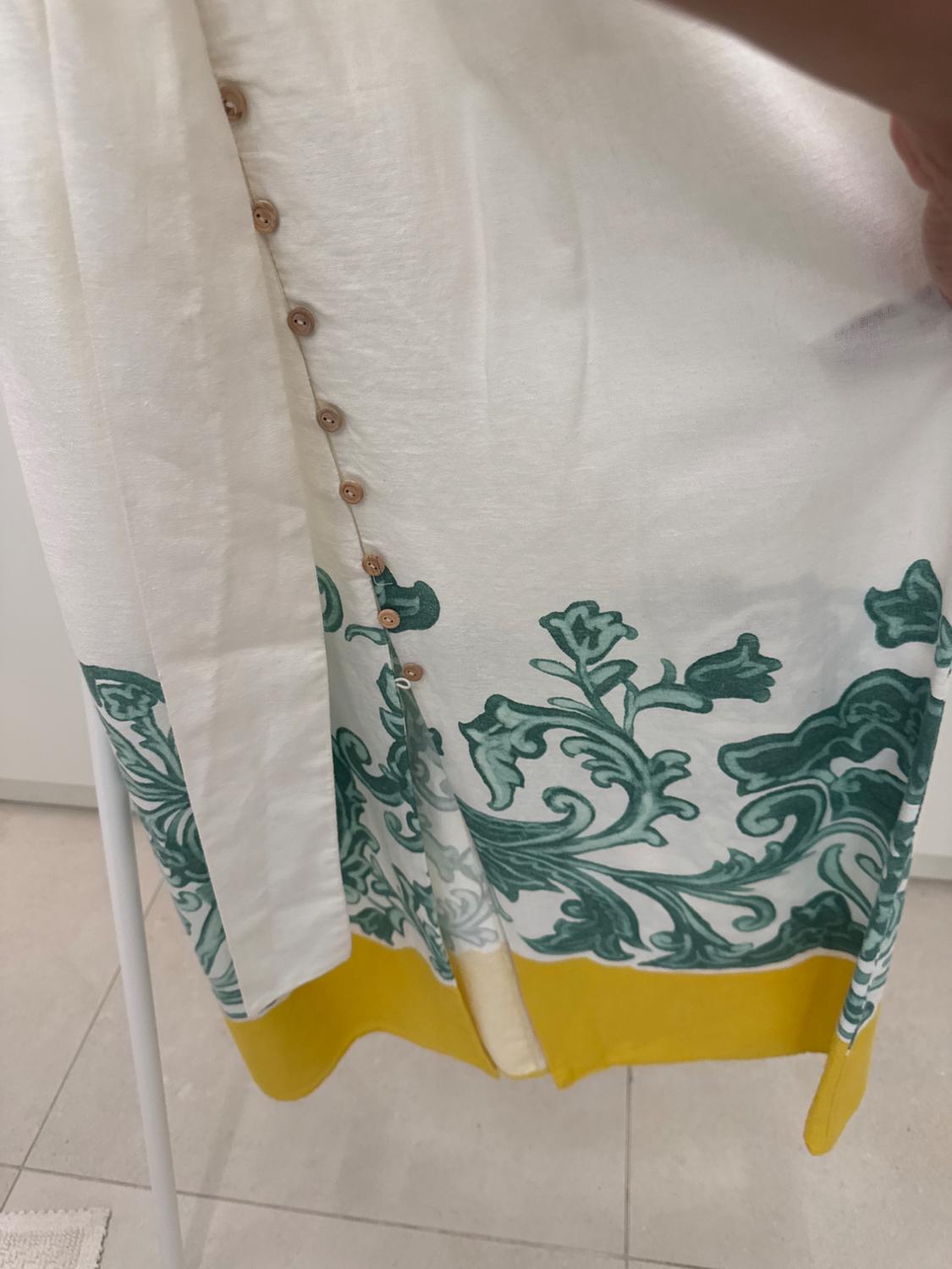 MEANDER PRINT SHIRT DRESS - Image 3