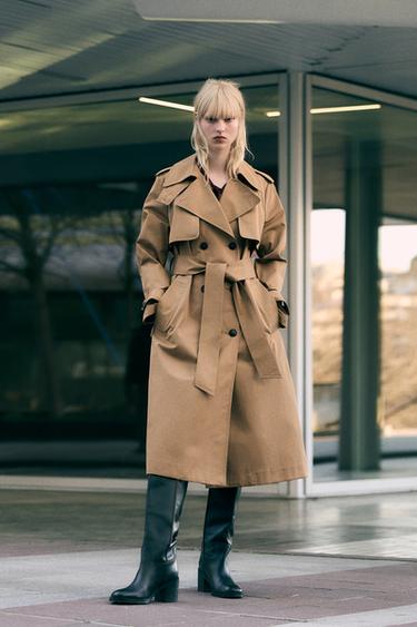 WATER-REPELLENT TRENCH COAT, ZW COLLECTION - Toffee by Zara - Image 0